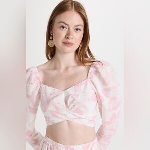 SOMETHING NAVY TOP      NWT